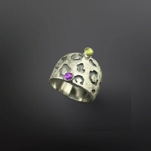 Anillo Namu con 2 gemas